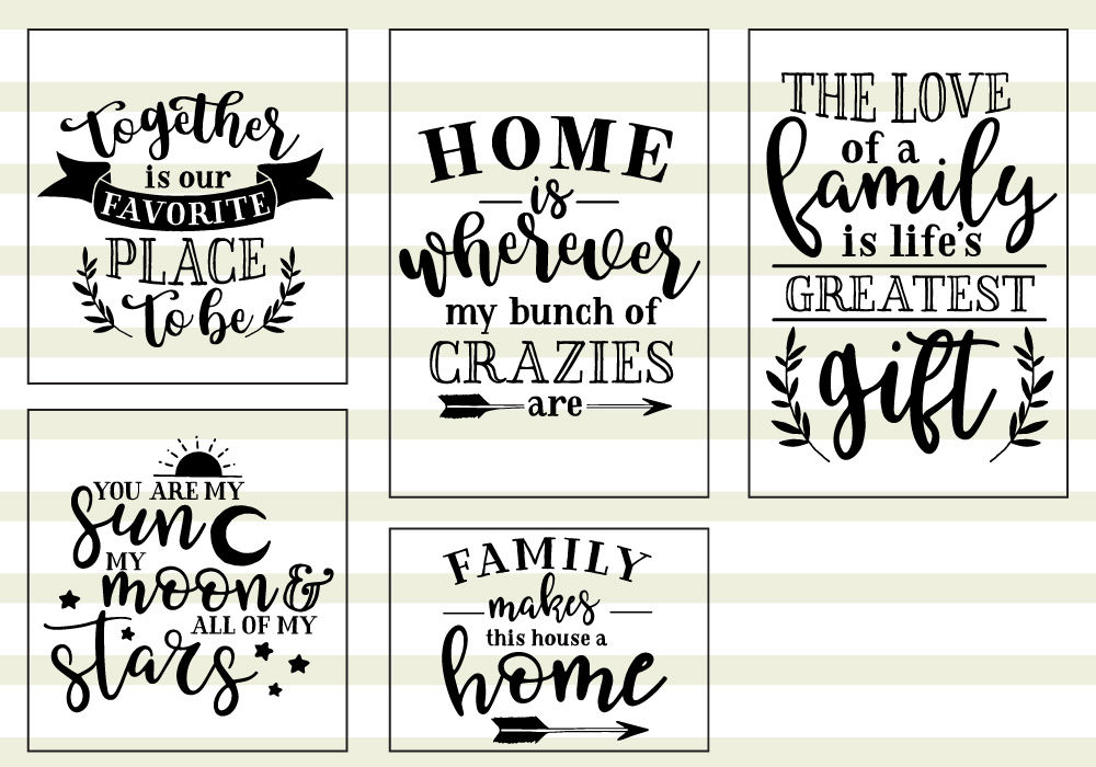 Download Family Love Quote SVG Cut Files Bundle By Caluya Design ...