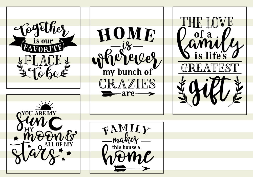 Download Family Love Quote SVG Cut Files Bundle By Caluya Design | TheHungryJPEG.com