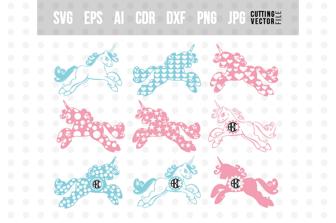 Download Unicorn Vector Bundle - svg, eps, ai, dxf, png, jpg By ...
