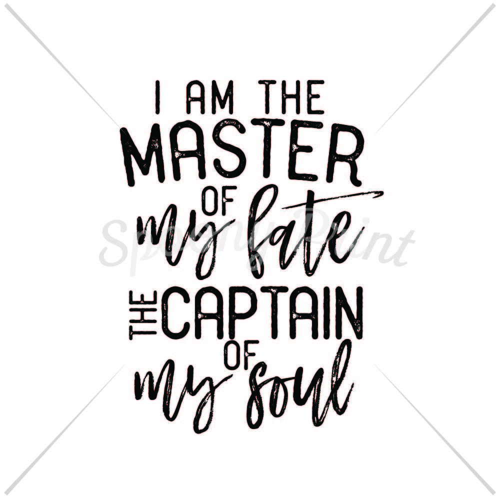 I Am The Master Of My Fat The Captain Of My Soul By Spoonyprint Thehungryjpeg Com