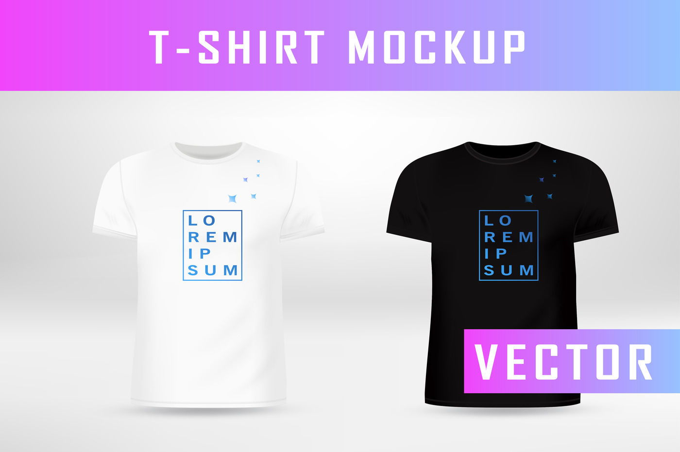 Download T-shirt Mockup Vector & PSD file By Deno | TheHungryJPEG.com