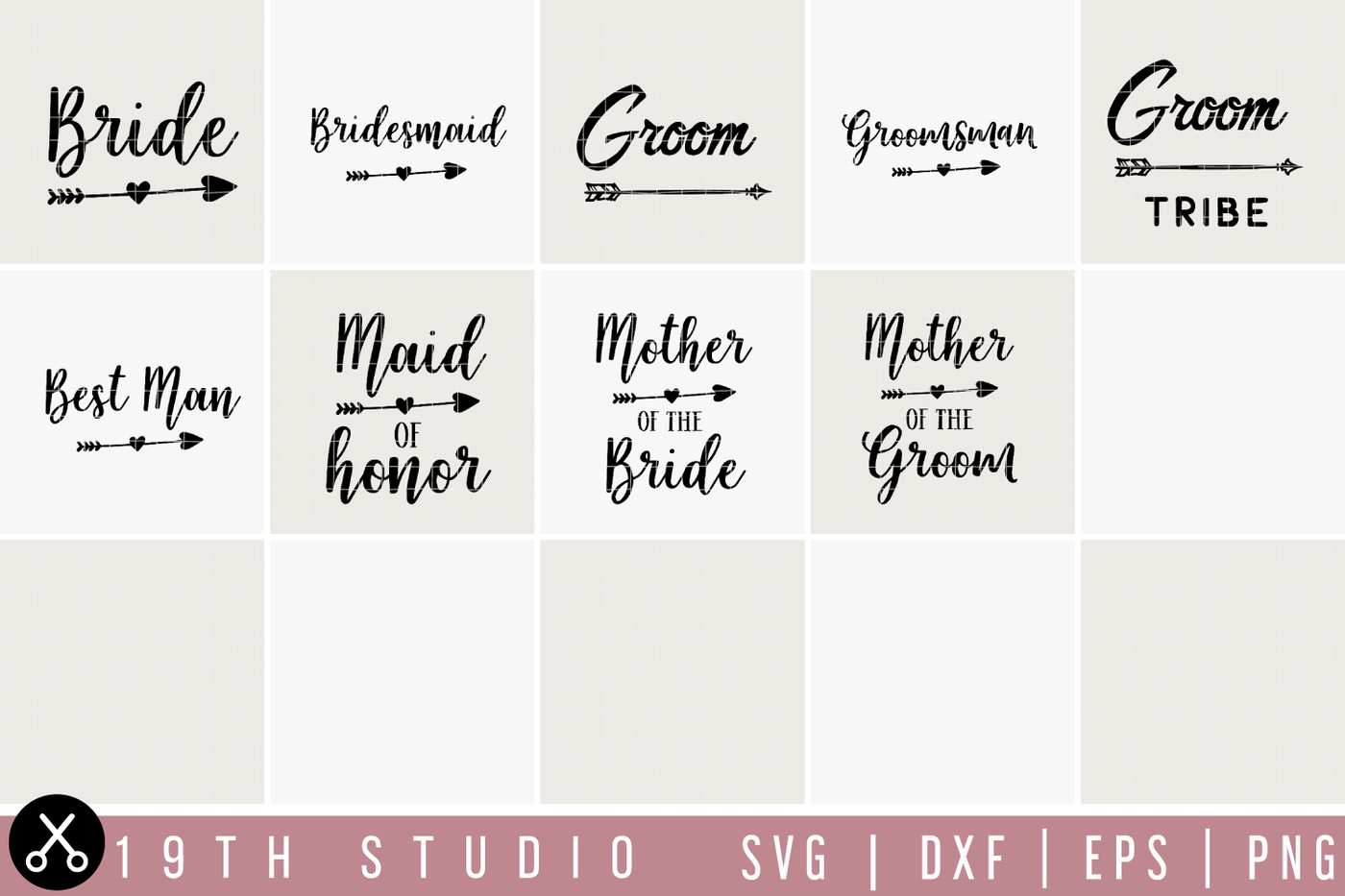 Download Wedding SVG Bundle | M27 By 19TH STUDIO | TheHungryJPEG.com