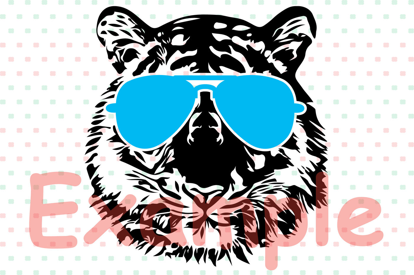 Download Wild Tiger Head Whit Glasses Svg African Tigers Zoo Football 928s By Hamhamart Thehungryjpeg Com