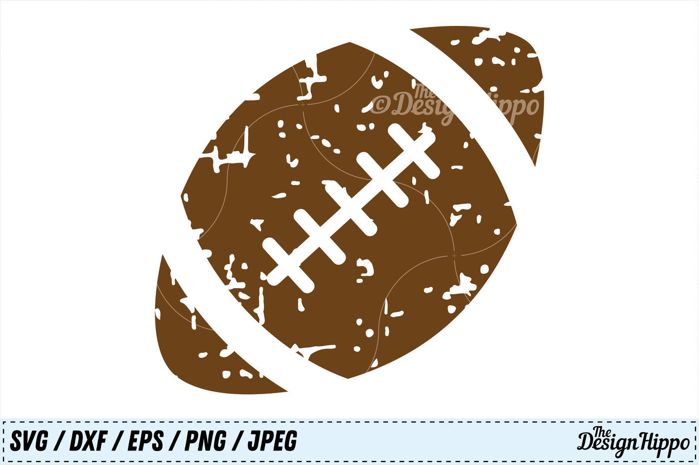 Download Football Grunge SVG, Football SVG Designs, Distressed, PNG, Cut Files By The Design Hippo ...