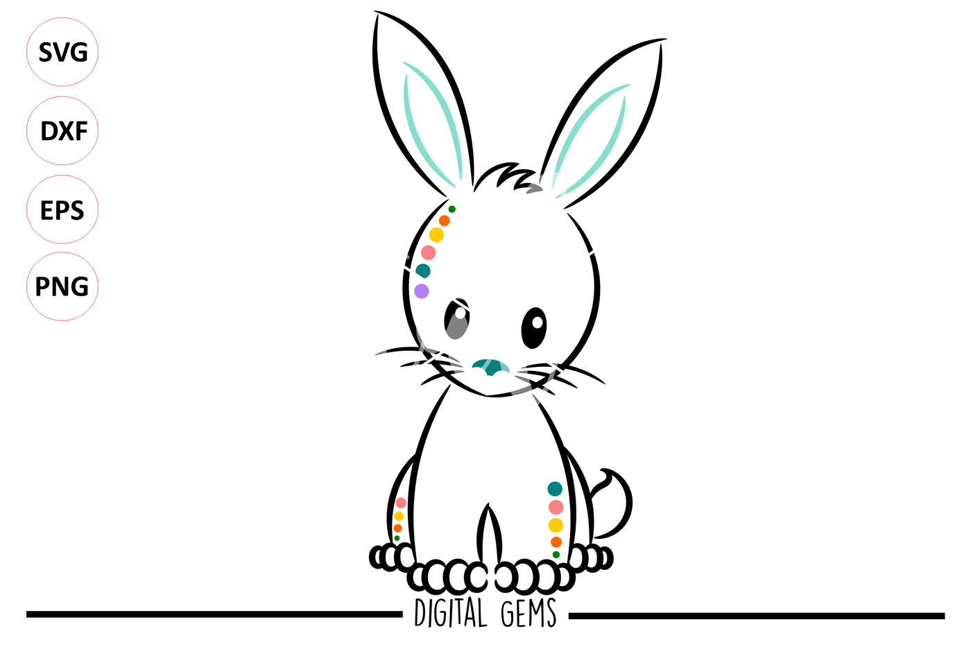 Free Bunny Rabbit Svg 380 SVG PNG EPS DXF File