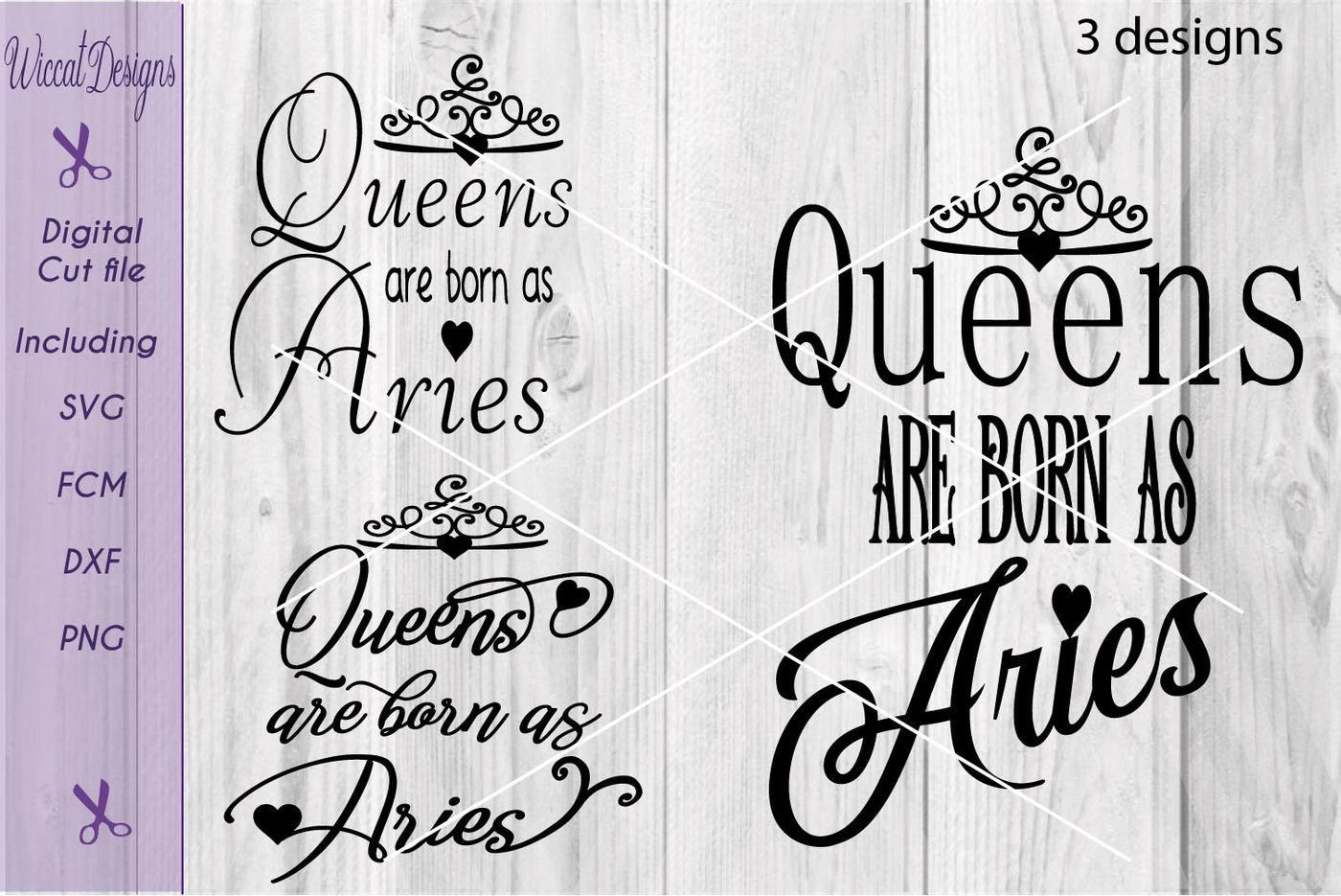 Aries Queens Svg Born In April Svg Zodiac Svg Aries Svg Woman Svg By Wiccatdesigns Thehungryjpeg Com