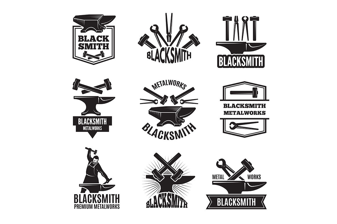 Hard Blacksmith Logo. Image & Photo (Free Trial) | Bigstock