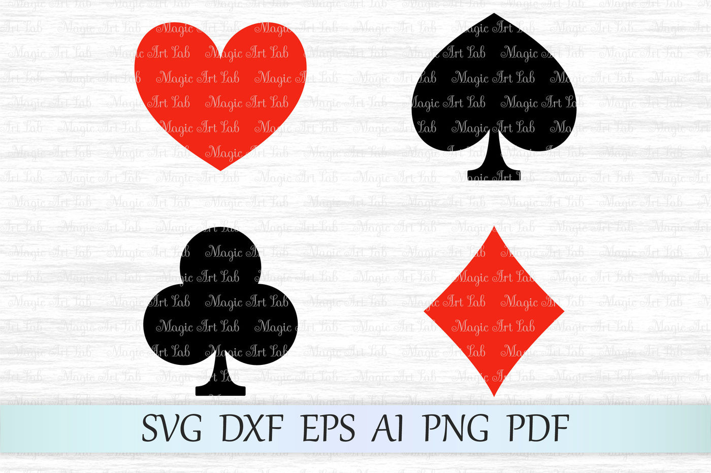 Playing Cards Svg Card Suits Svg Playing Card Suits Cut File By Magicartlab Thehungryjpeg Com