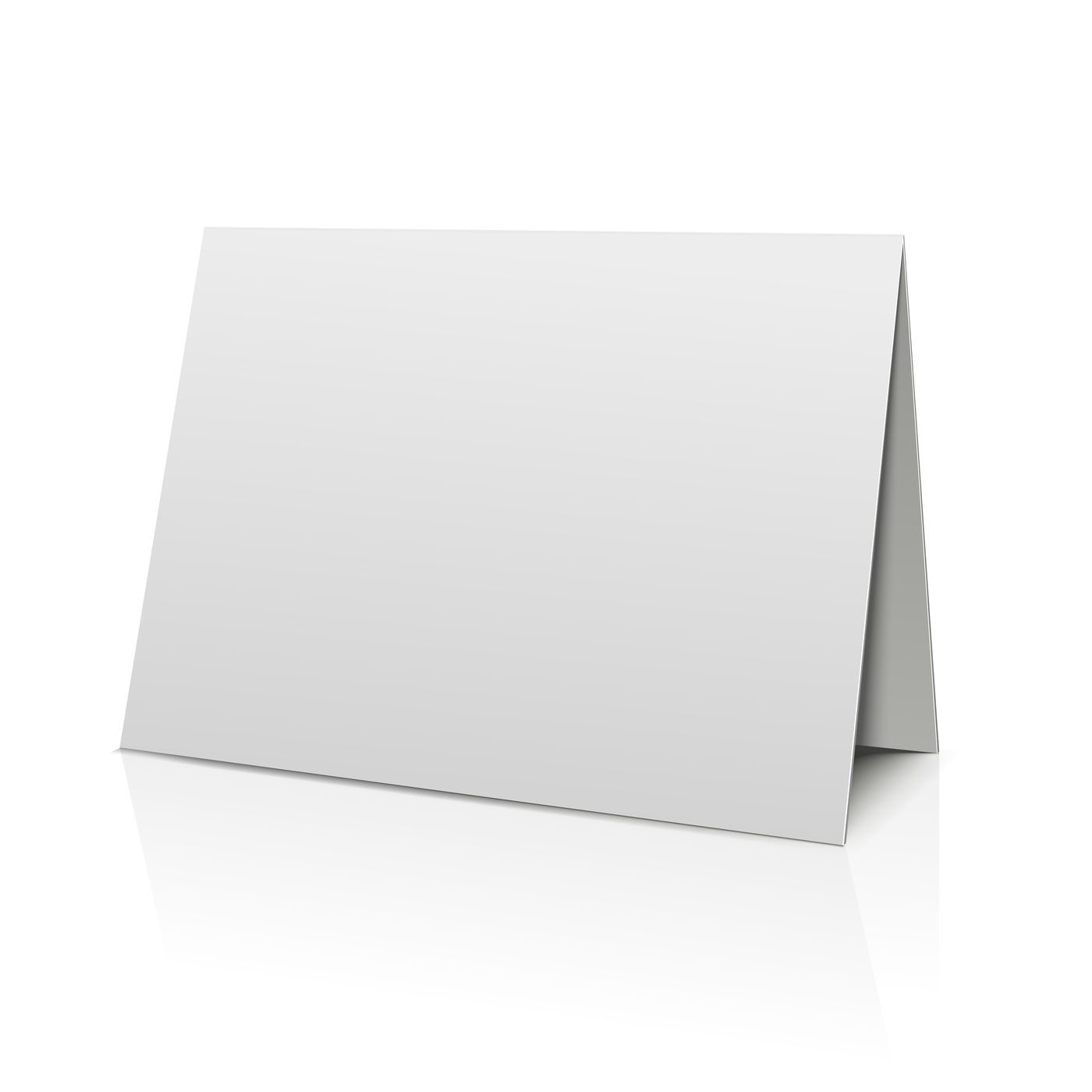 Blank folder paper card isolated on white. Vector template By