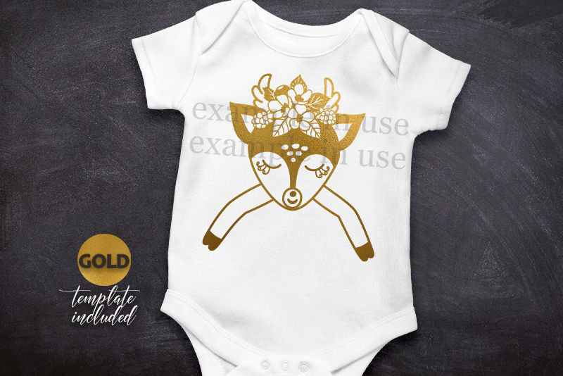 ori 3482588 34b1ddbda58737794eb41a44e80122d4c3079622 baby deer with flowers svg dxf to cut png pdf printable file