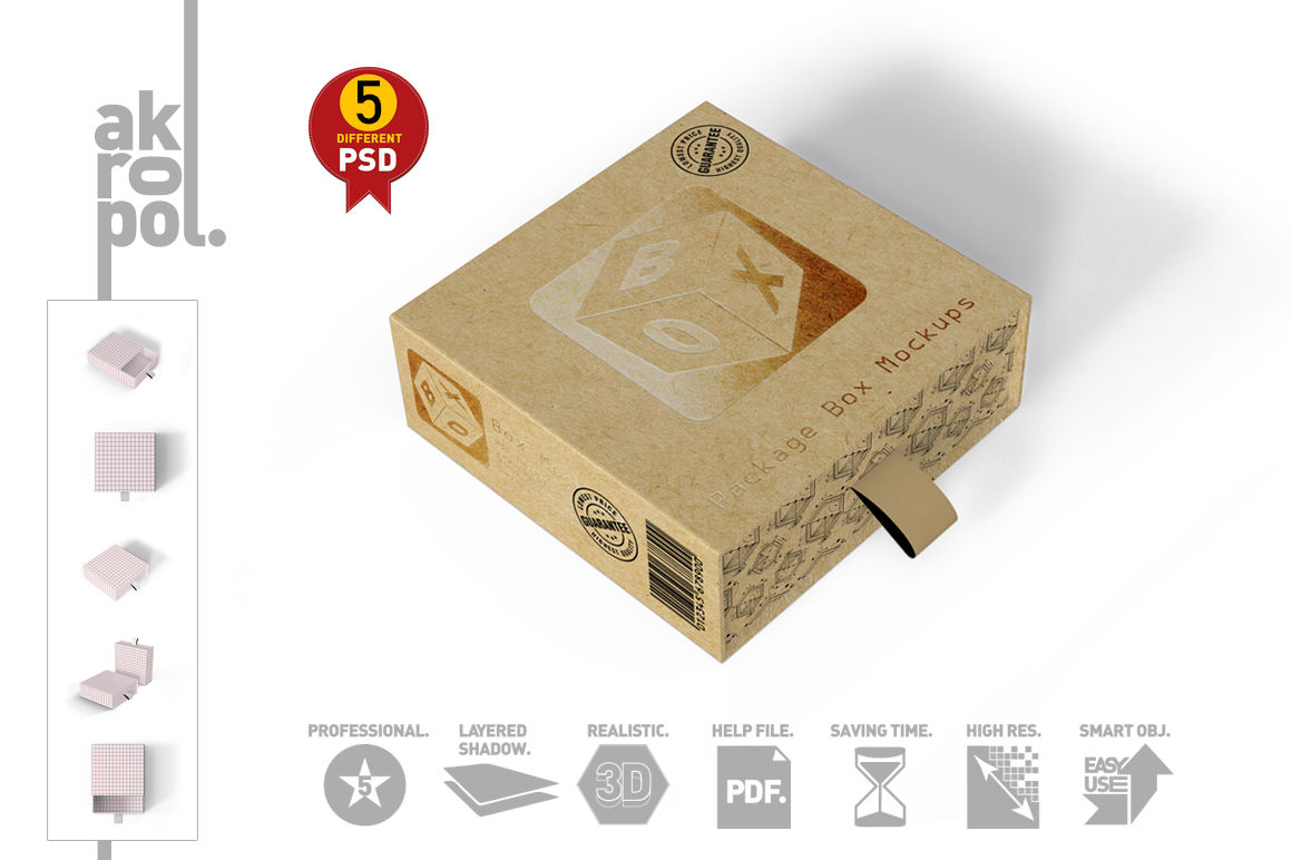 Download Square Psd Cardboard Box Mockup 2 - Free Mockups | PSD ...