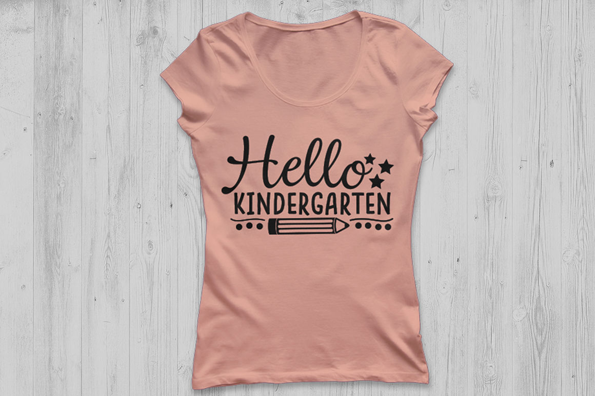 Back to school t-shirt vector graphic, Hello Kindergarten Kids T-Shirt, 100  days t shirt 26340052 Vector Art at Vecteezy