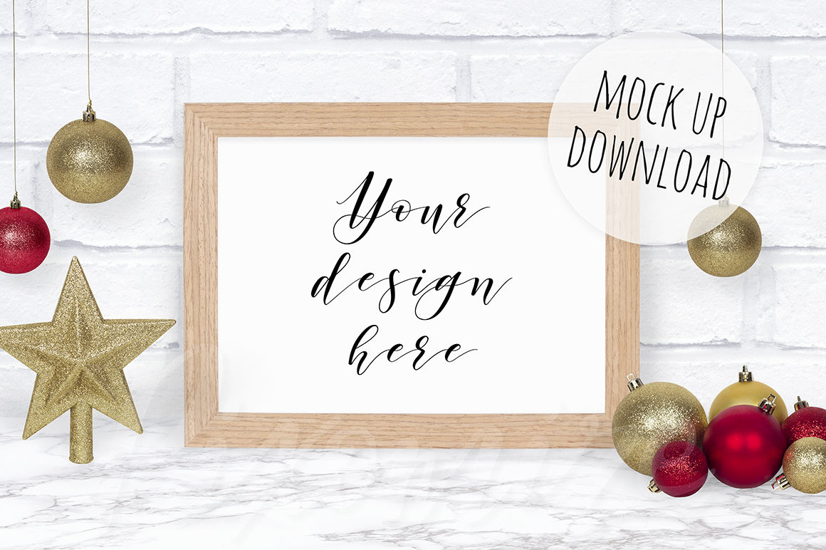 Download Christmas Frame Mockup Bundle By Doodle and Stitch ...