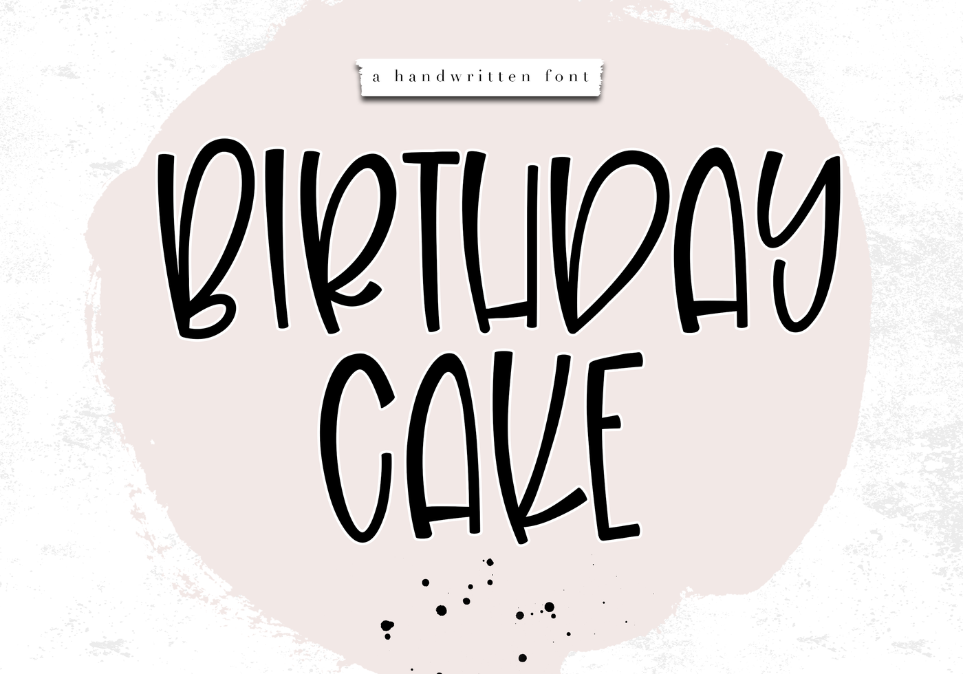 Birthday Cake A Fun Handwritten Font By Ka Designs Thehungryjpeg Com