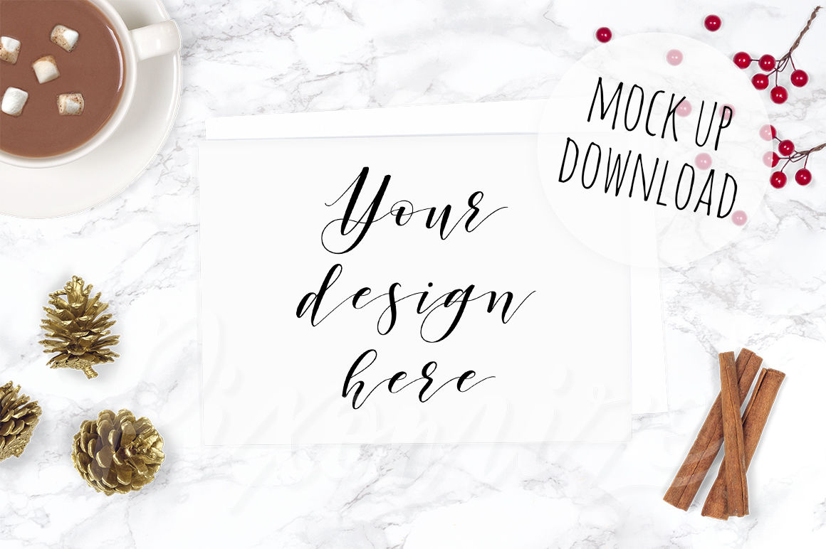 Download Christmas Card Mockup Bundle By Doodle and Stitch ...