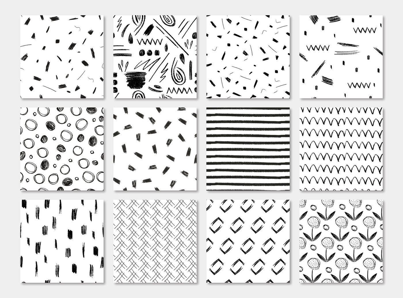 Pensil Confetti Patterns Elements By Anatartan Thehungryjpeg Com