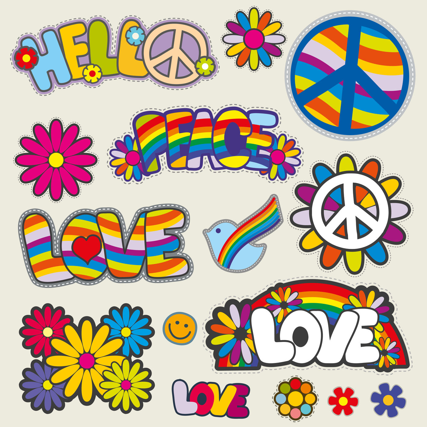 Free 132 Hippie Flower Svg Free SVG PNG EPS DXF File