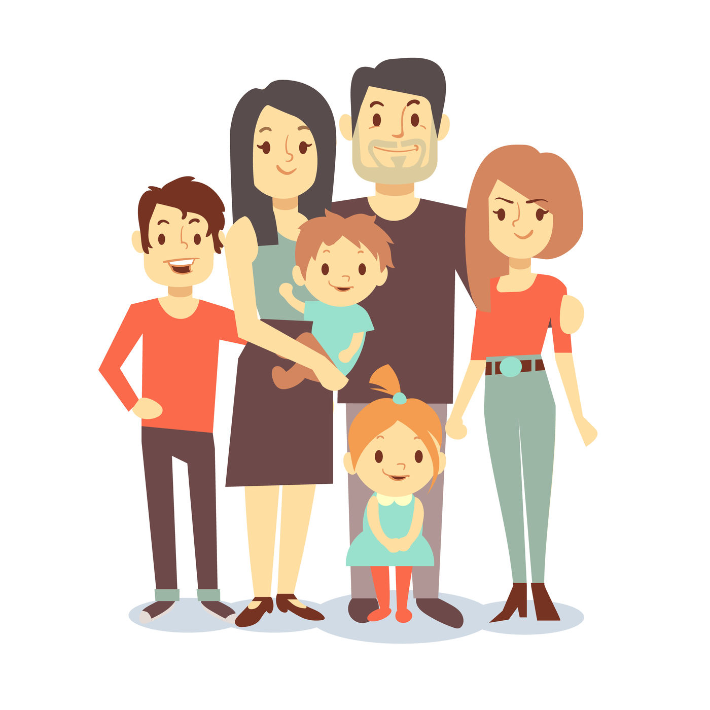 Cartoon Family SVG