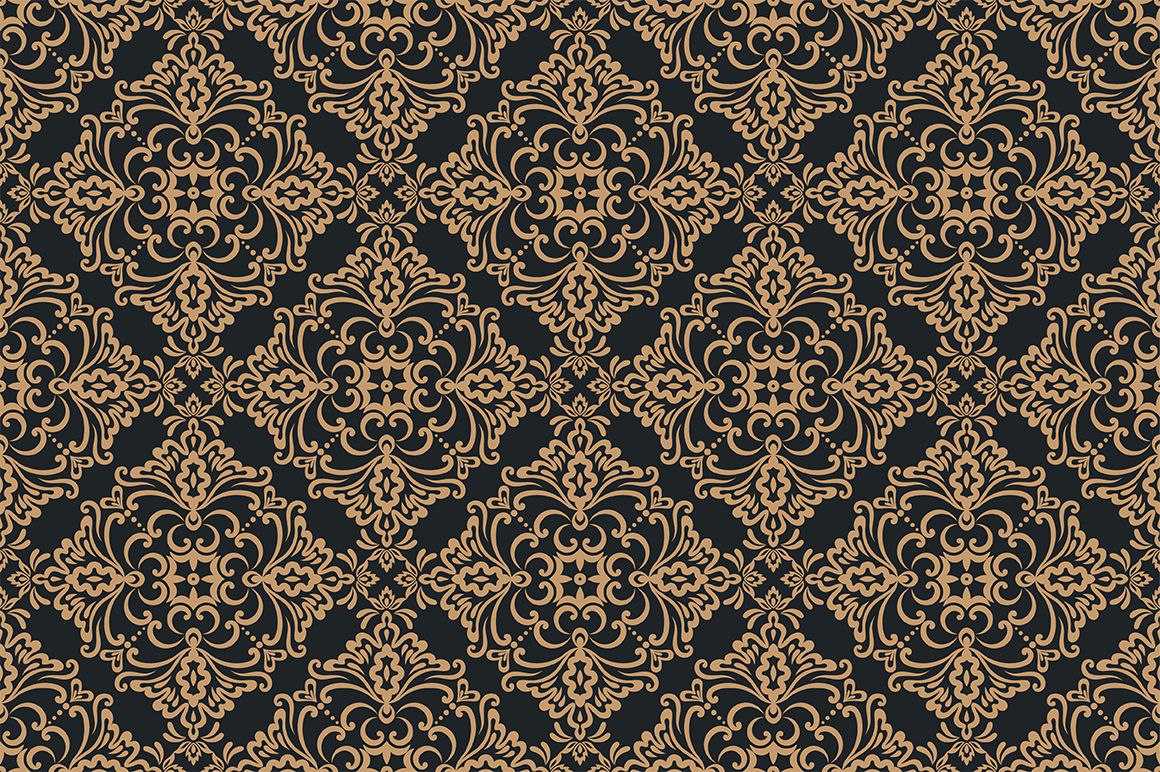 Set of baroque seamless patterns By Graphic Shop | TheHungryJPEG