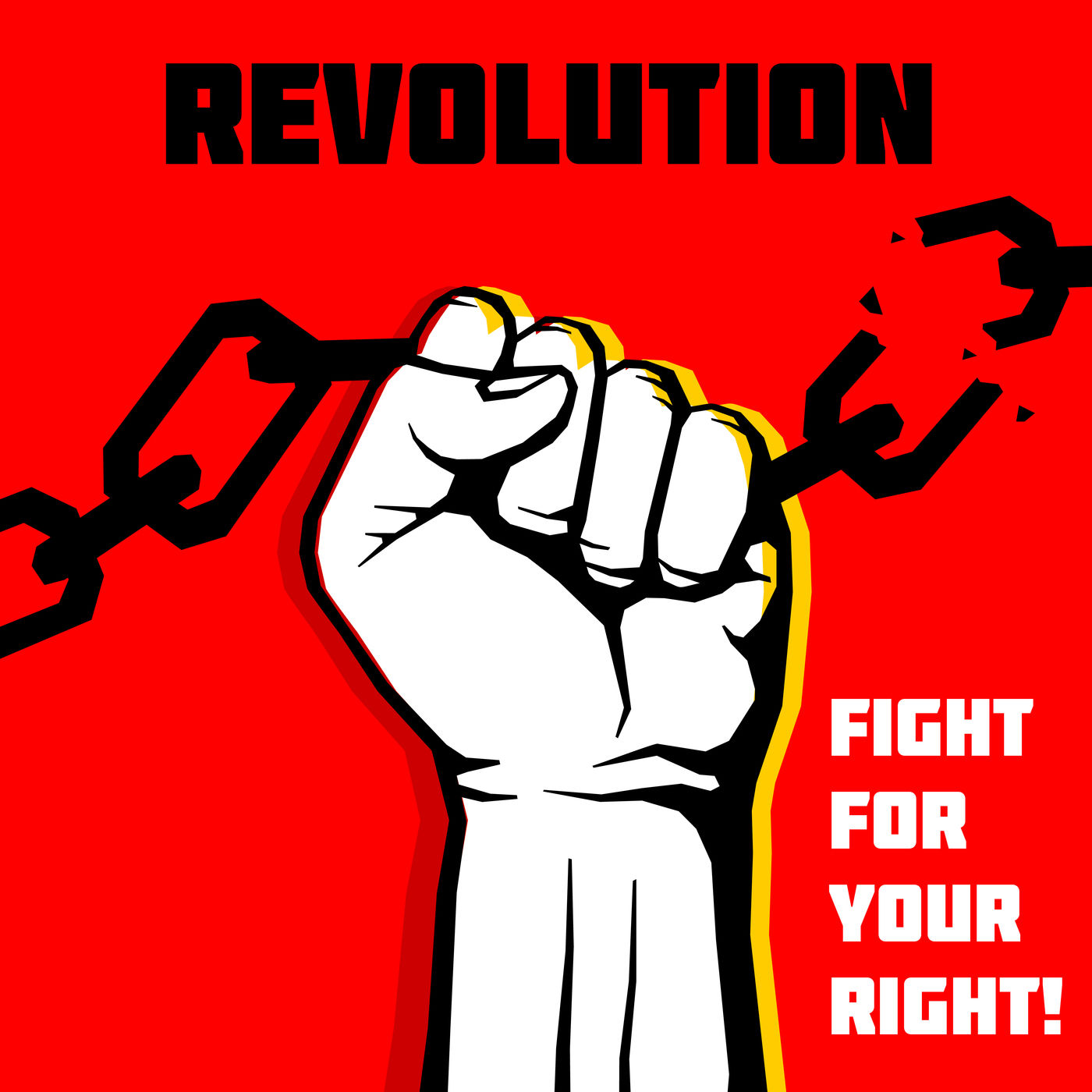 Vector Freedom Revolution Protest Concept Background With Raised Fist By Microvector Thehungryjpeg Com