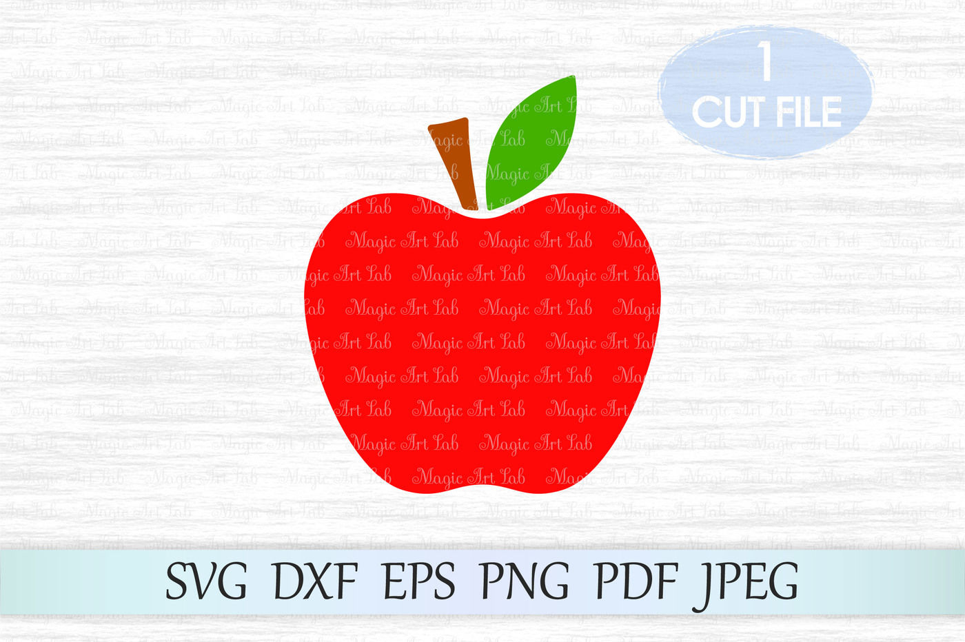 Red Apple SVG Files, Teacher SVG Vector Files