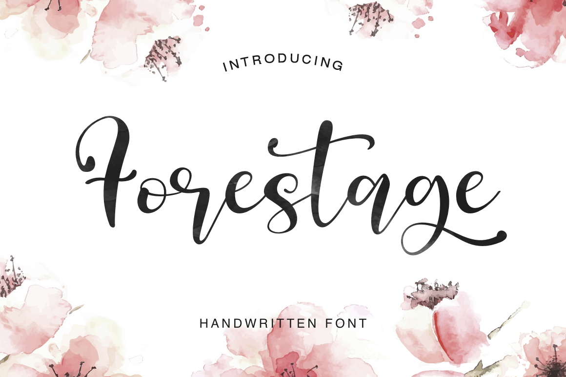 Forestage By Larin Type Co Thehungryjpeg Com