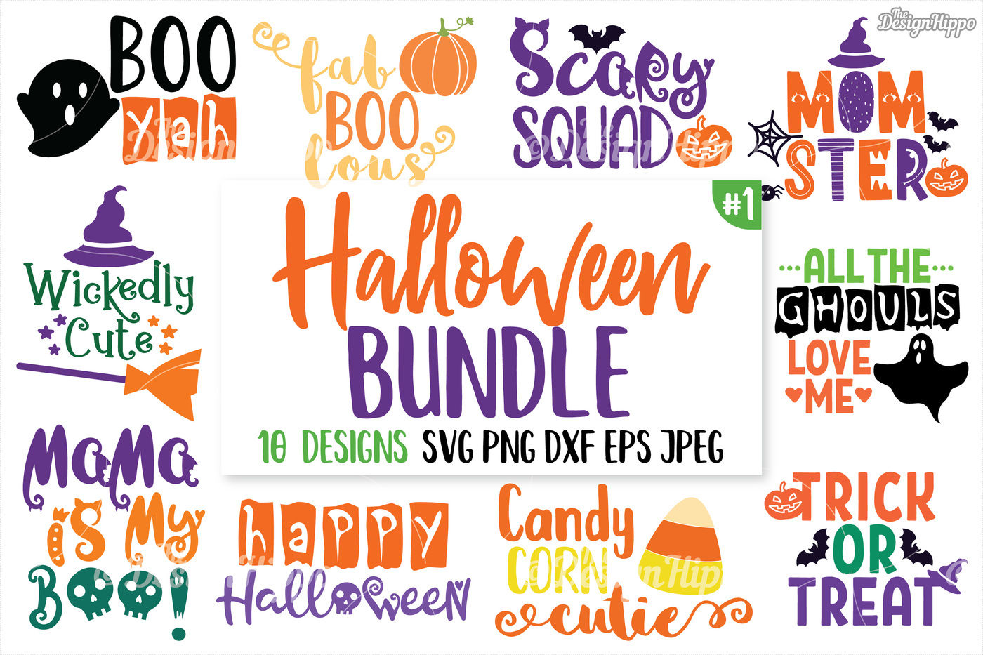 Download Halloween Svg Bundle Cute Halloween Svg Png Dxf Cut Files Cricut By The Design Hippo Thehungryjpeg Com