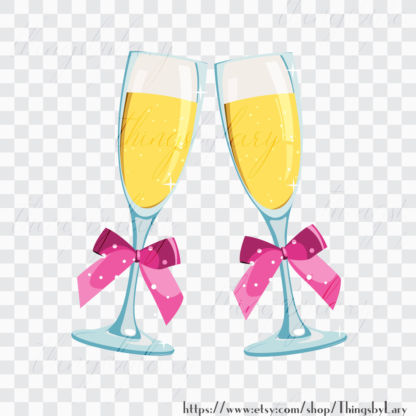 wedding champagne glass clipart