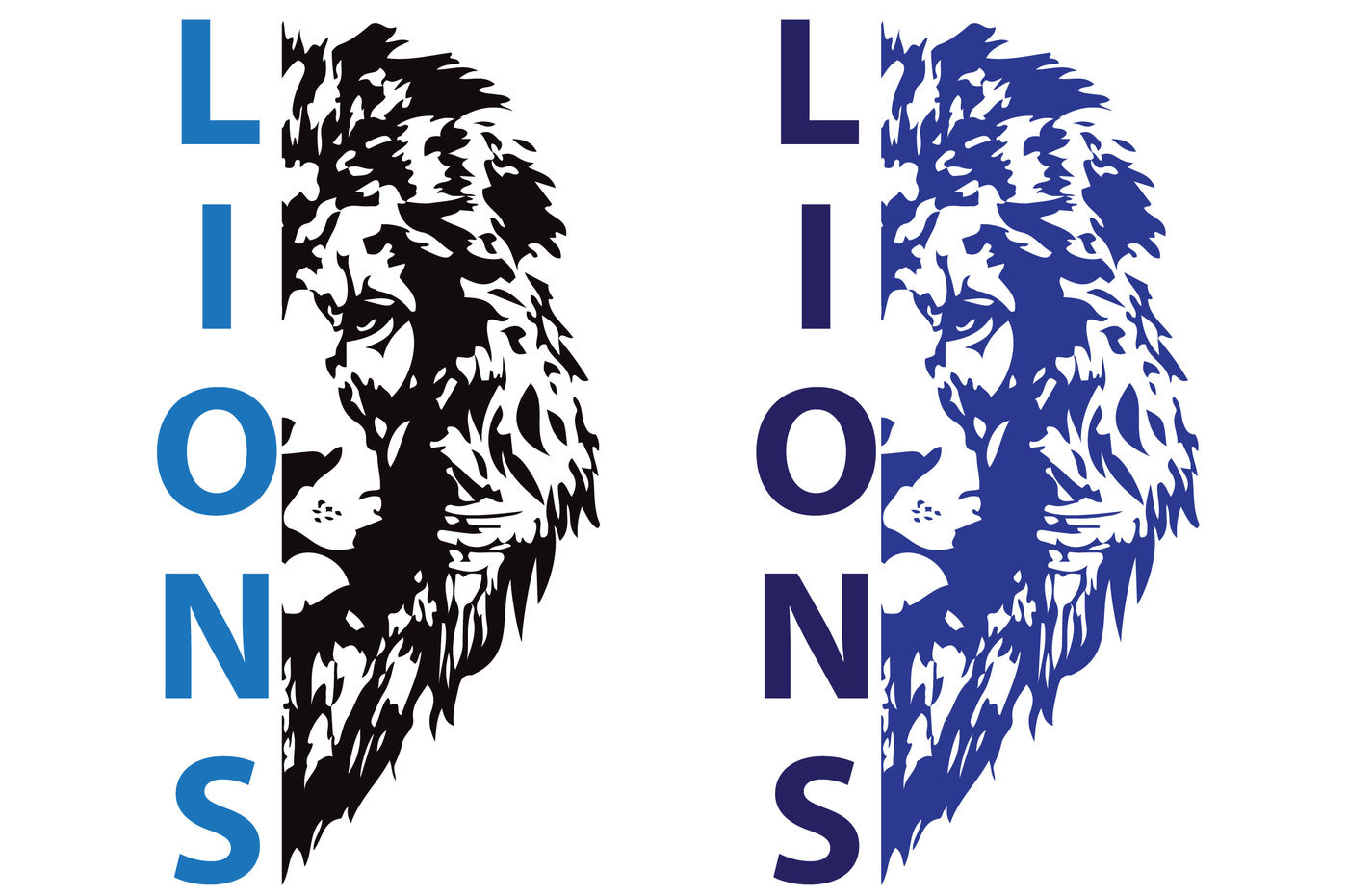 Lions Head Svg Cutting Files Football Basketball High School 939s By Hamhamart Thehungryjpeg Com