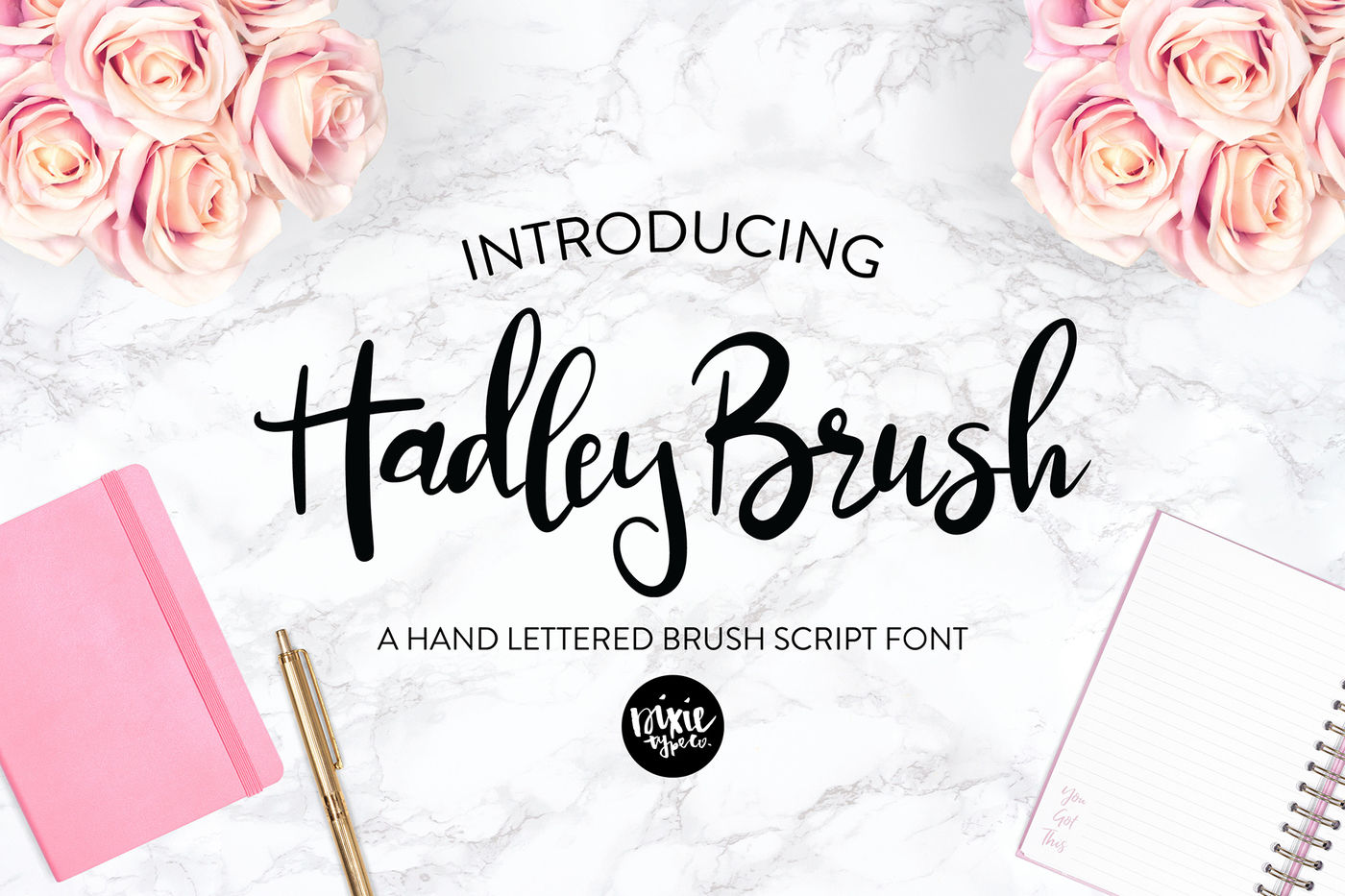Hadley Brush Font By Dixie Type Co Thehungryjpeg Com