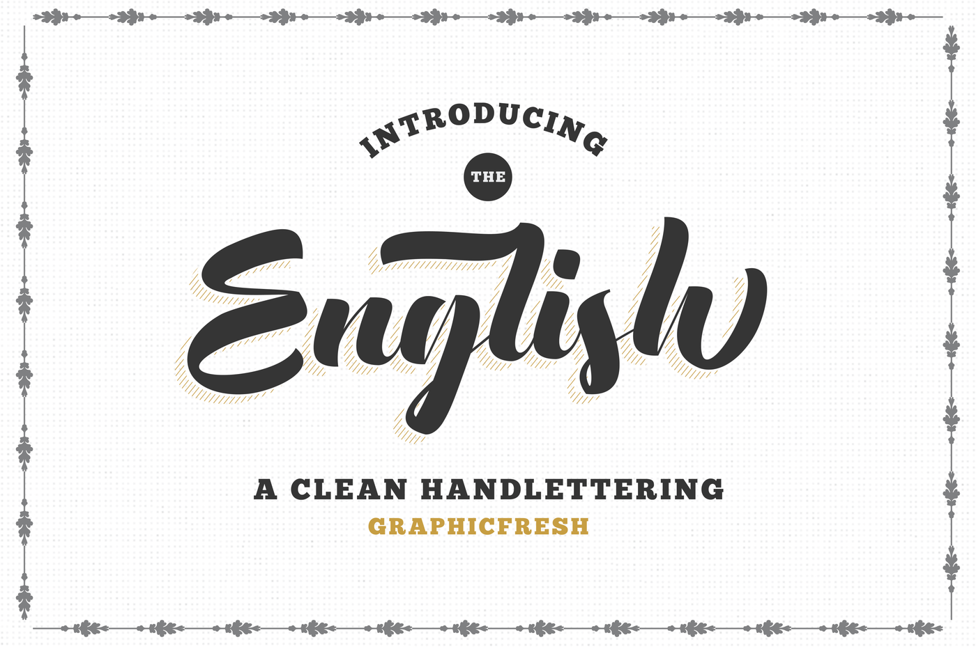 The English Font Vintage Lettering By Sameeh Store Thehungryjpeg Com