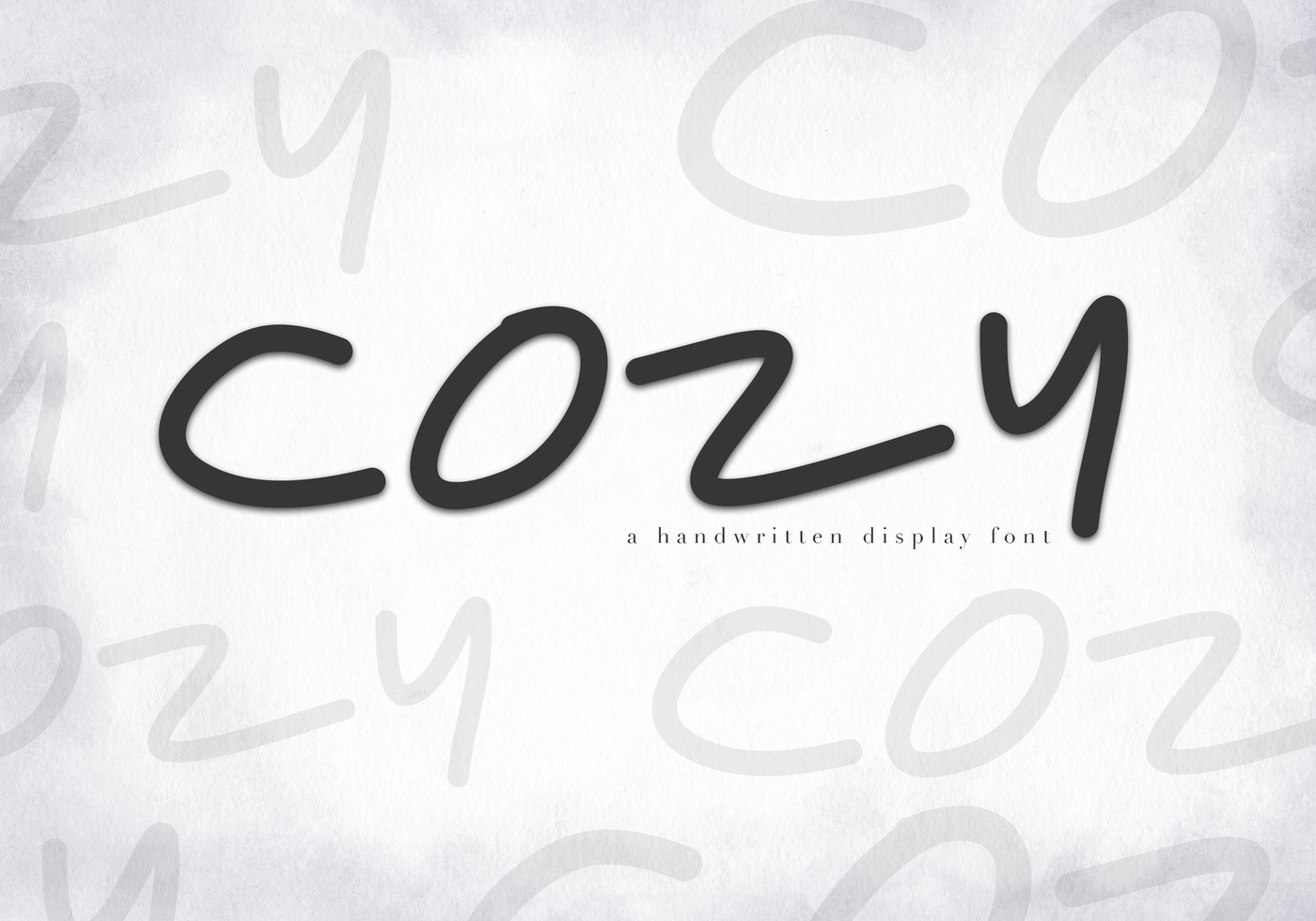 Cozy A Handwritten Display Font By Ka Designs Thehungryjpeg Com