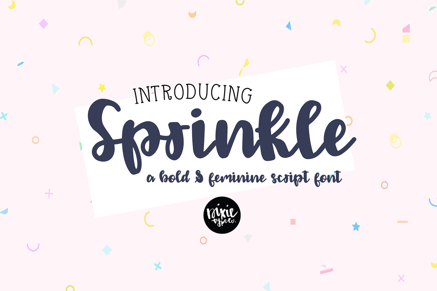 Sprinkle Script Font By Dixie Type Co Thehungryjpeg Com