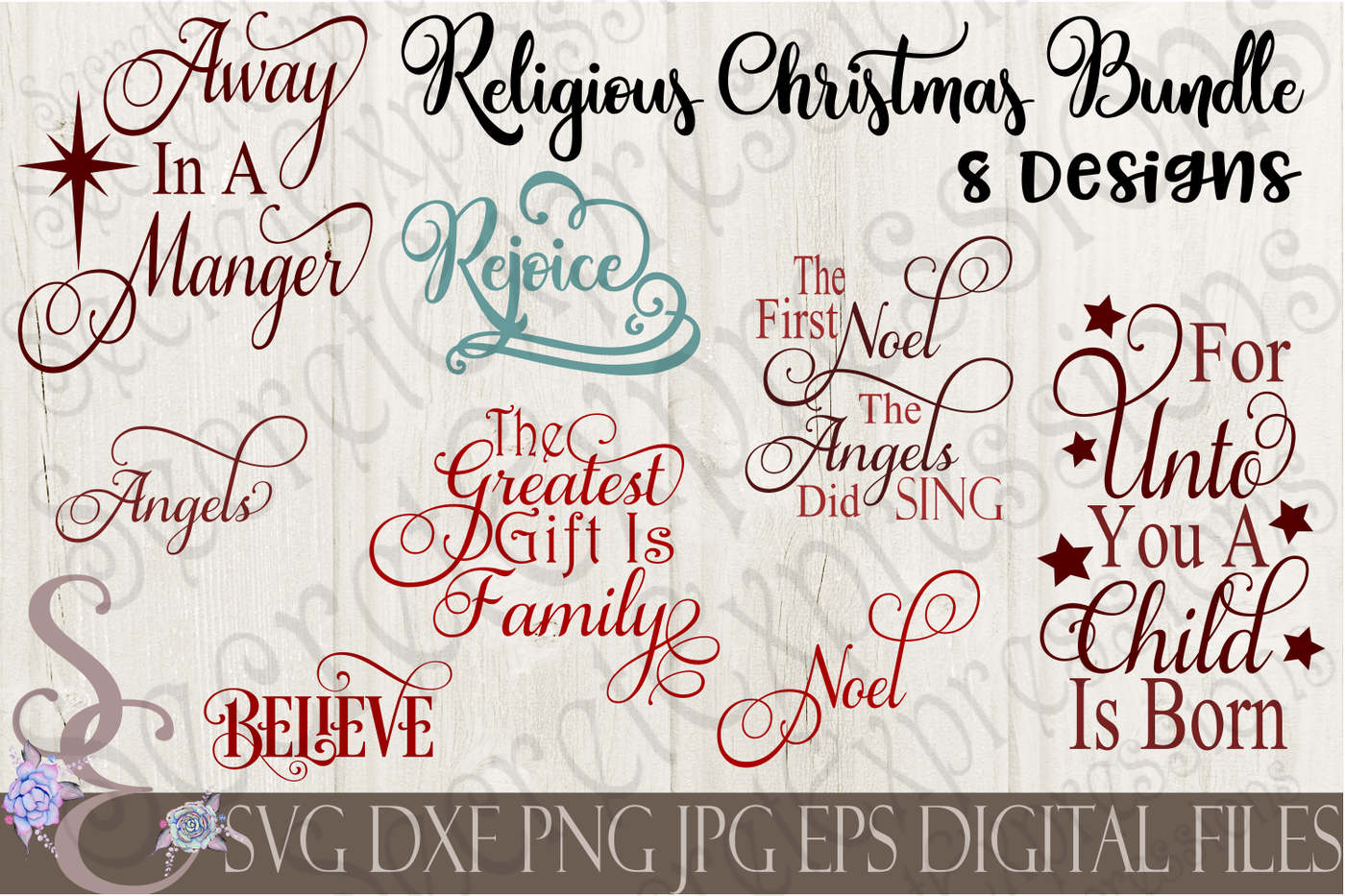Religious Christmas Bundle 8 Designs By Secretexpressionssvg Thehungryjpeg Com