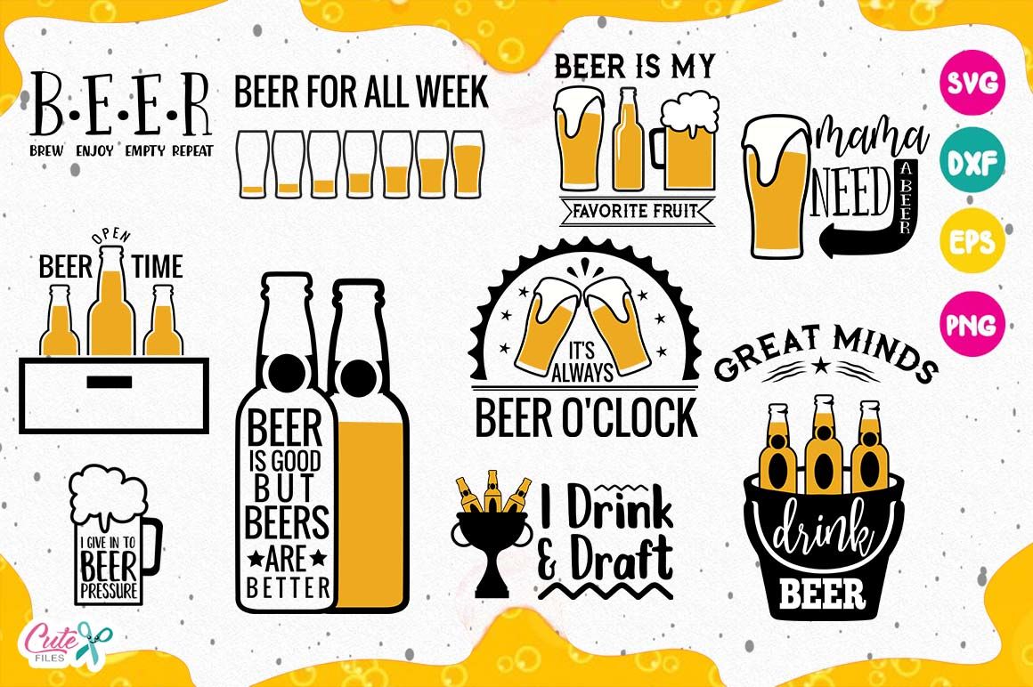 Download Download Free Svg Cut Files For Cricut Silhouette Beer Svg