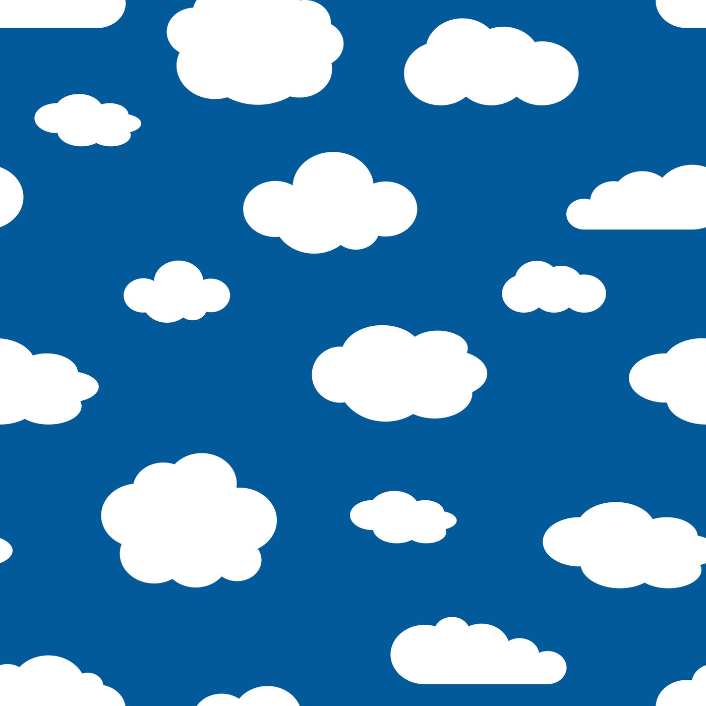 Soft White Clouds on a Light Blue Sky - PatternPictures