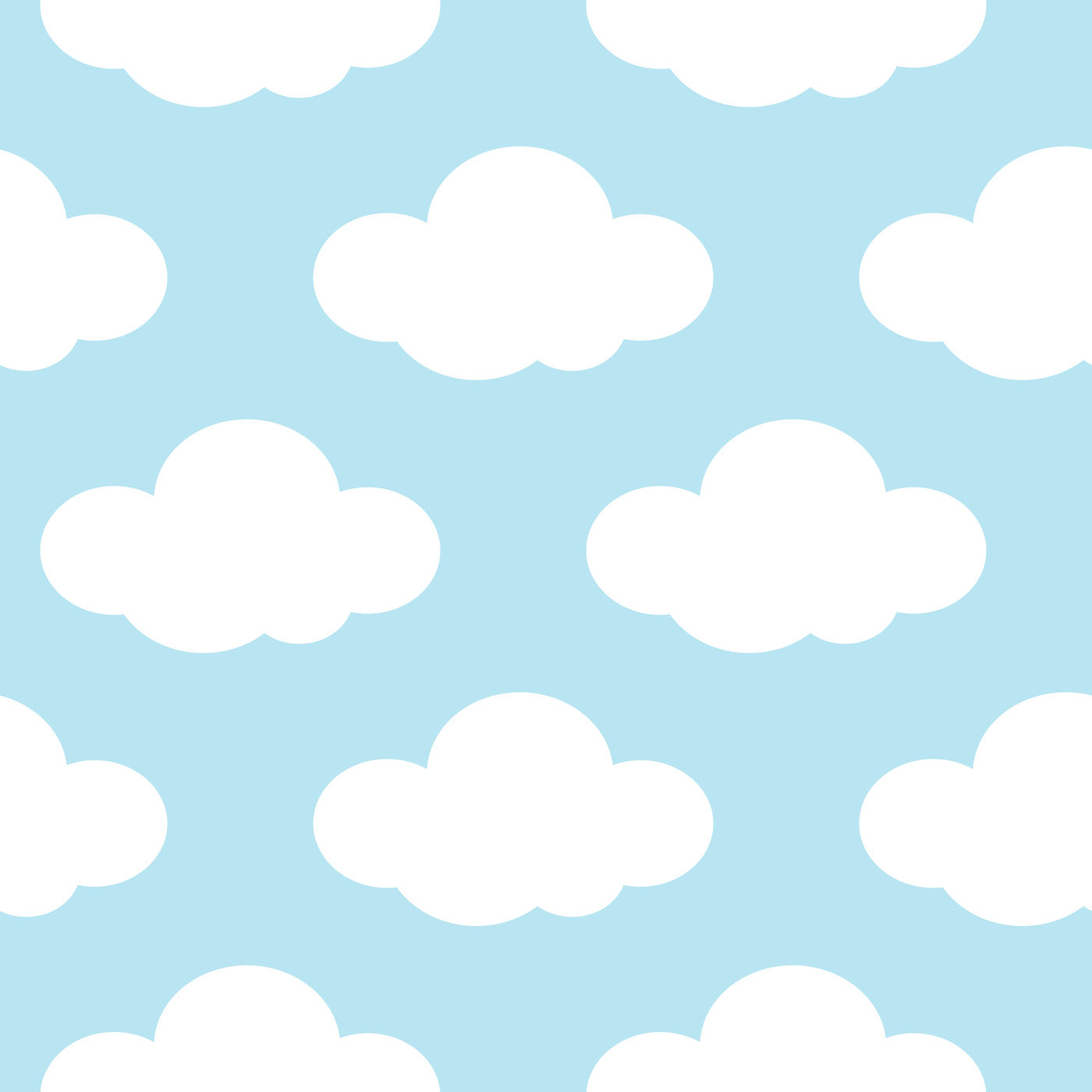 Light blue sky with white clouds seamless background By Microvector |  TheHungryJPEG