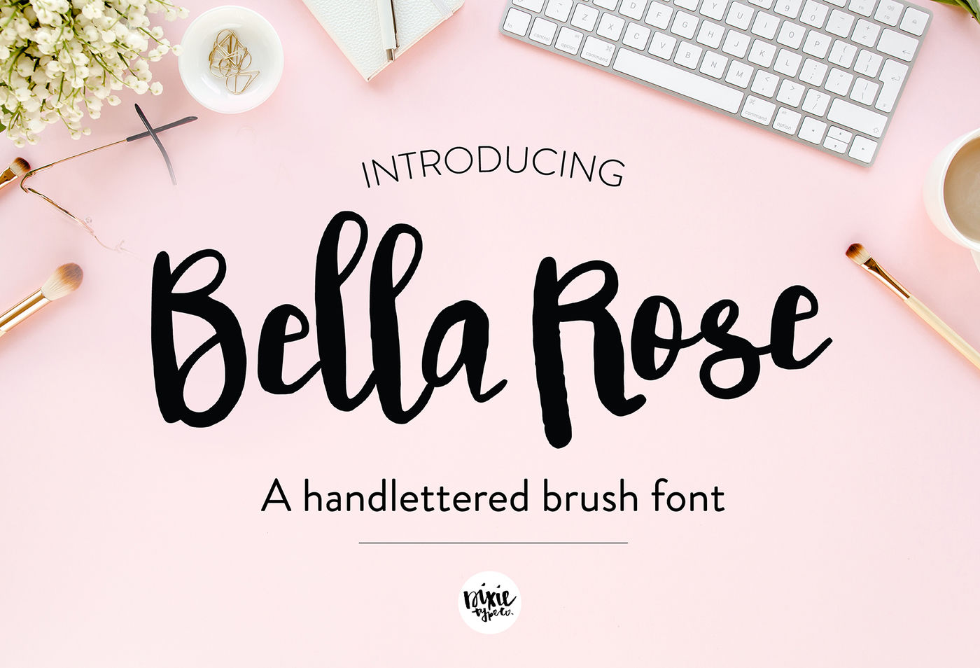 Bella Rose Brush Script Font By Dixie Type Co Thehungryjpeg Com