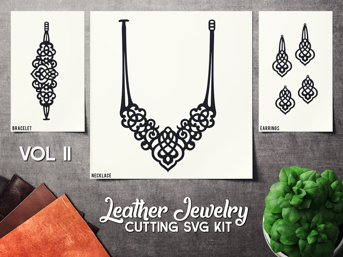 Download Leather Jewelry Cutting Template VOL 2 - SVG CUT FILES By SharpSVG | TheHungryJPEG.com