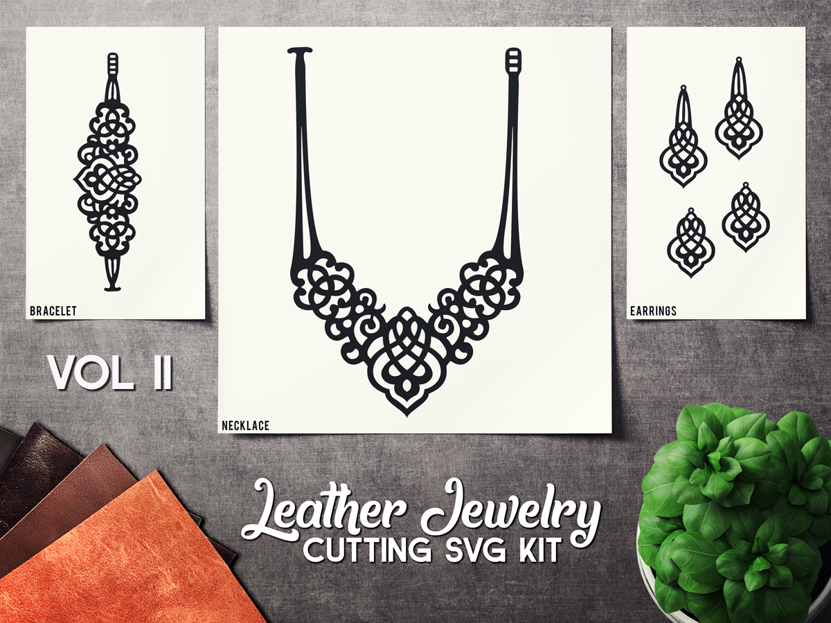 Leather Jewelry Cutting Template VOL 2 SVG CUT FILES By SharpSVG