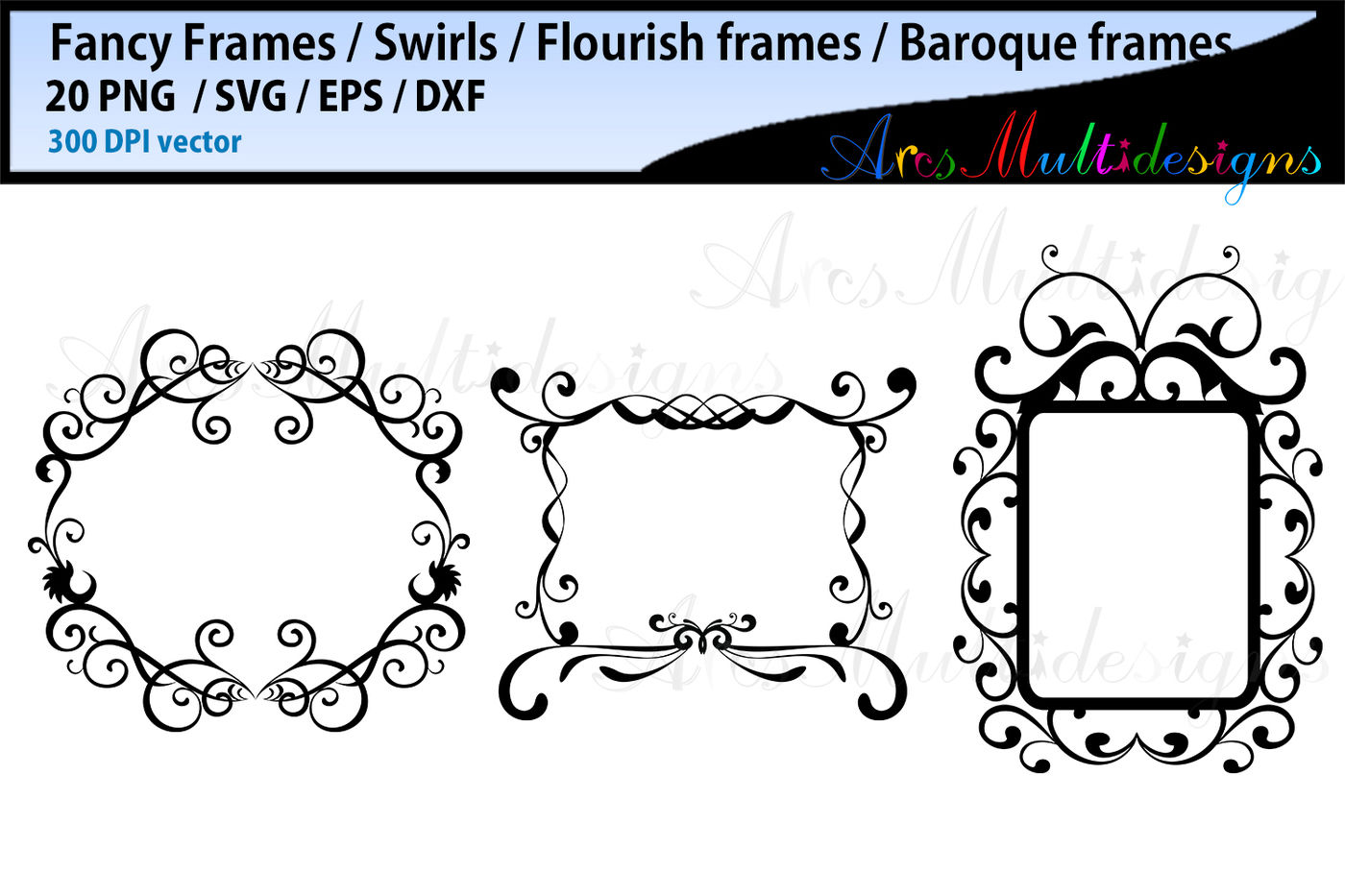 Download Fancy frames SVG bundle / fancy labels SVG / baroque ...