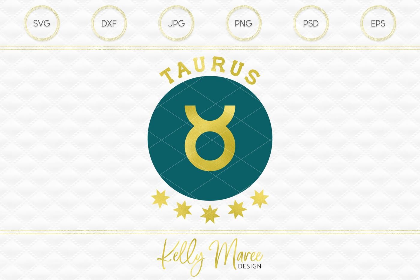 Taurus SVG File | Cut File | Silhouette | Cricut | Zodiac SVG By Kelly