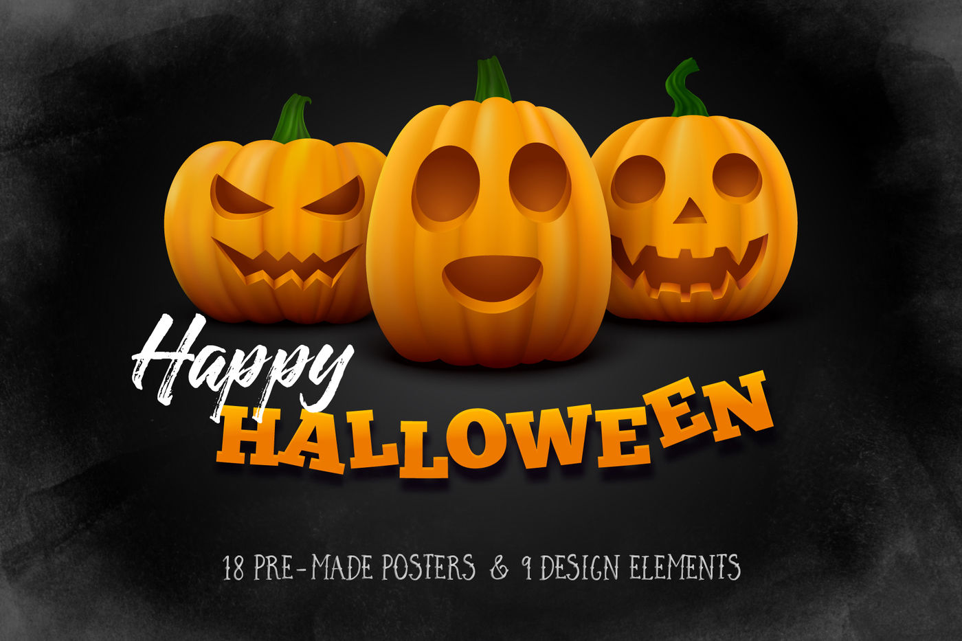 Halloween Posters Set By Yurlick Thehungryjpeg Com