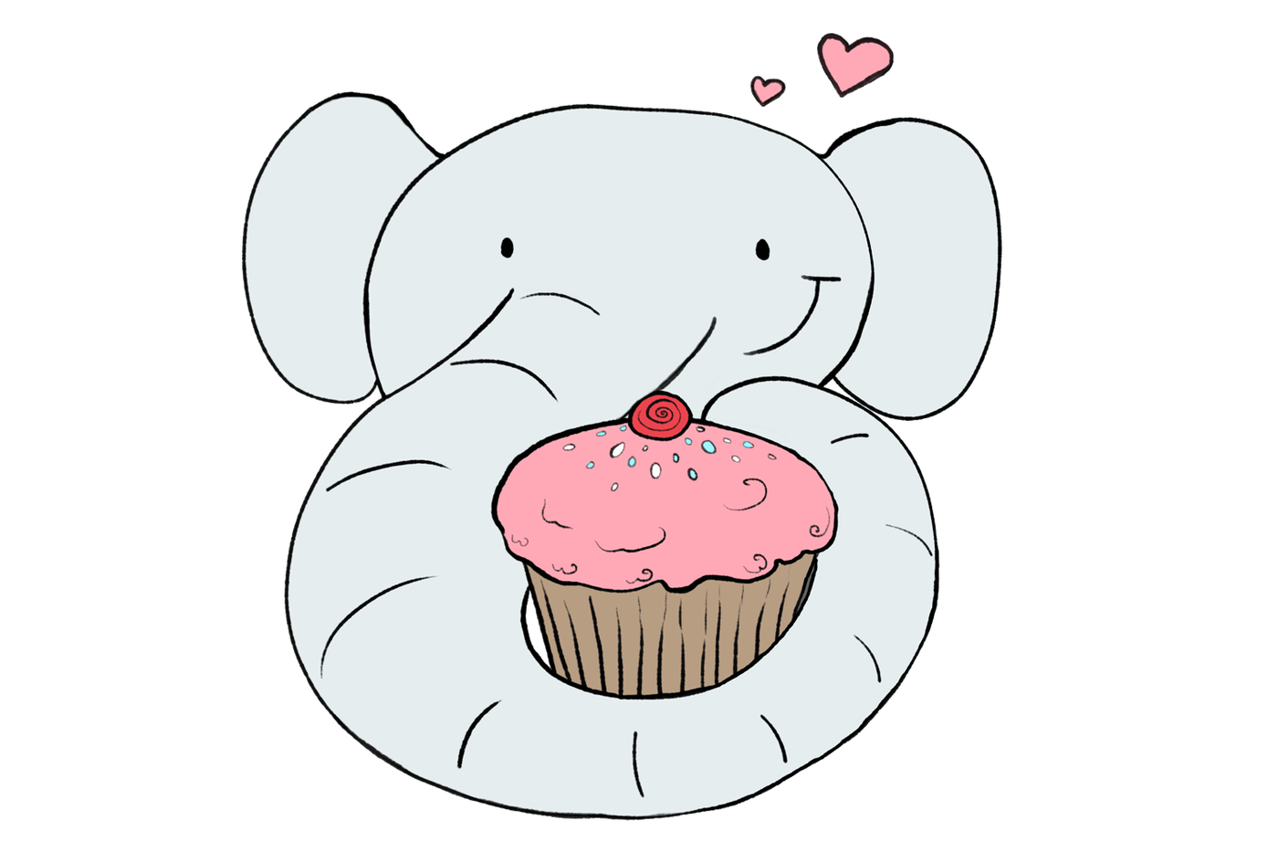 Download Baby Elephant | CLIP ART illustrations | PNG/JPEG By ...