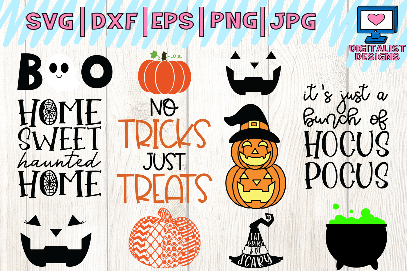 Download Halloween bundle svg, fall, october, witch, png, dxf By ...