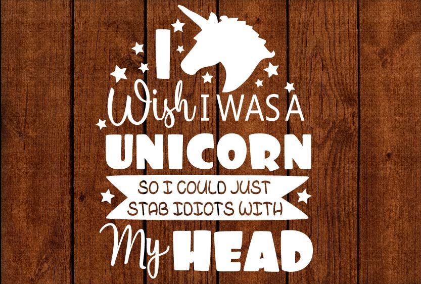 Unicorn quote svg cutting files | quotes svg cutting files By yamini | TheHungryJPEG.com