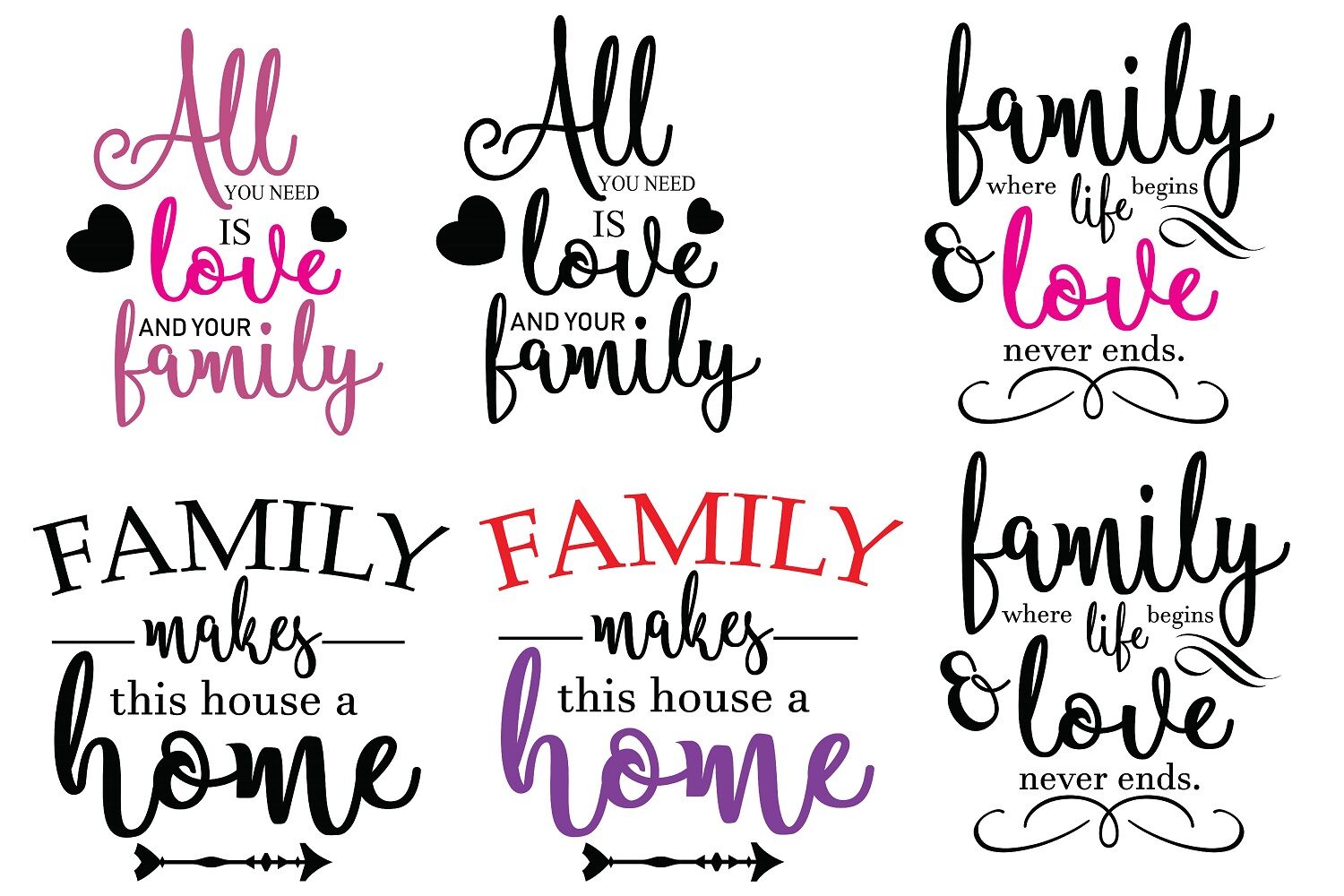 Download Cricut Family Quotes Svg