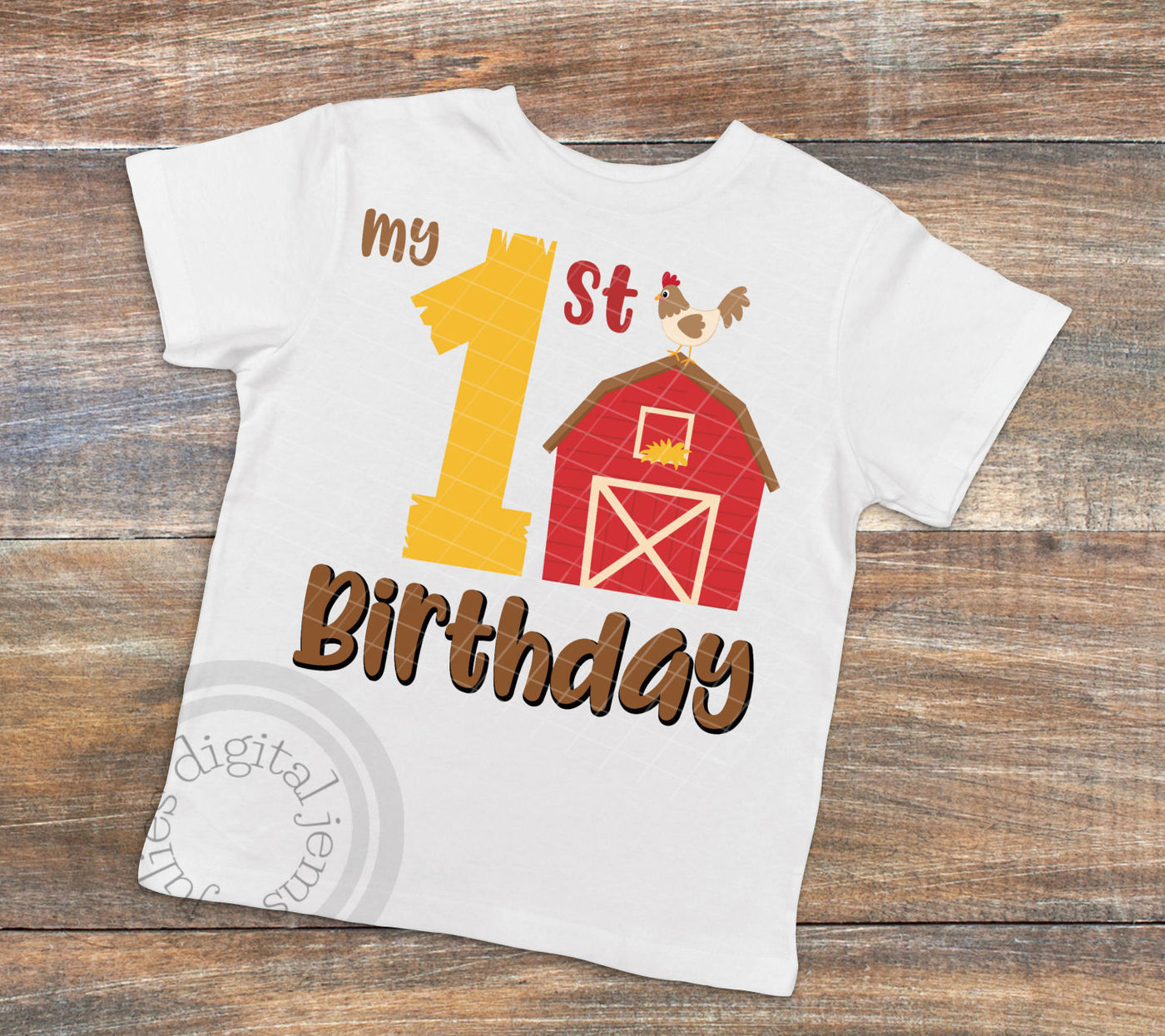 Download Farm Birthday Barn 1st Birthday Svg First Birthday Svg Png Dxf Eps By Julies Homemade Jems Thehungryjpeg Com PSD Mockup Templates