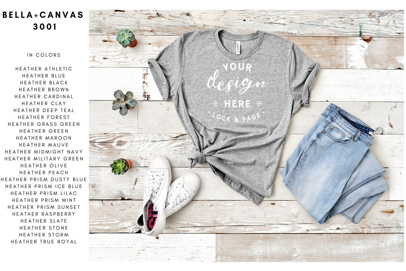 Bella Canvas TShirt Mockup Mega Bundle Beach House Collection Summer By Lock and Page ...