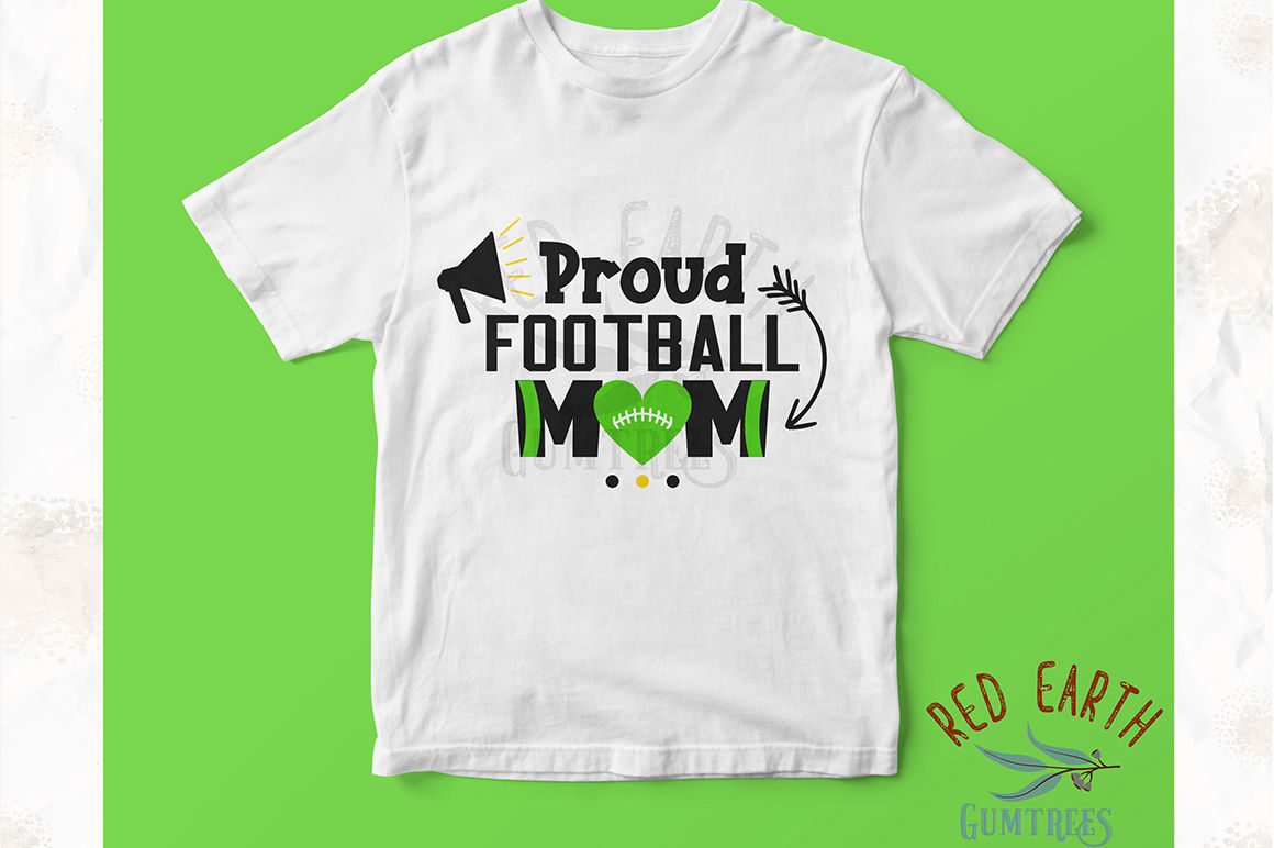 Download Proud football mom shirt design SVG, PNG, EPS, DXF, PDF formats By SVGBreweryDesigns ...